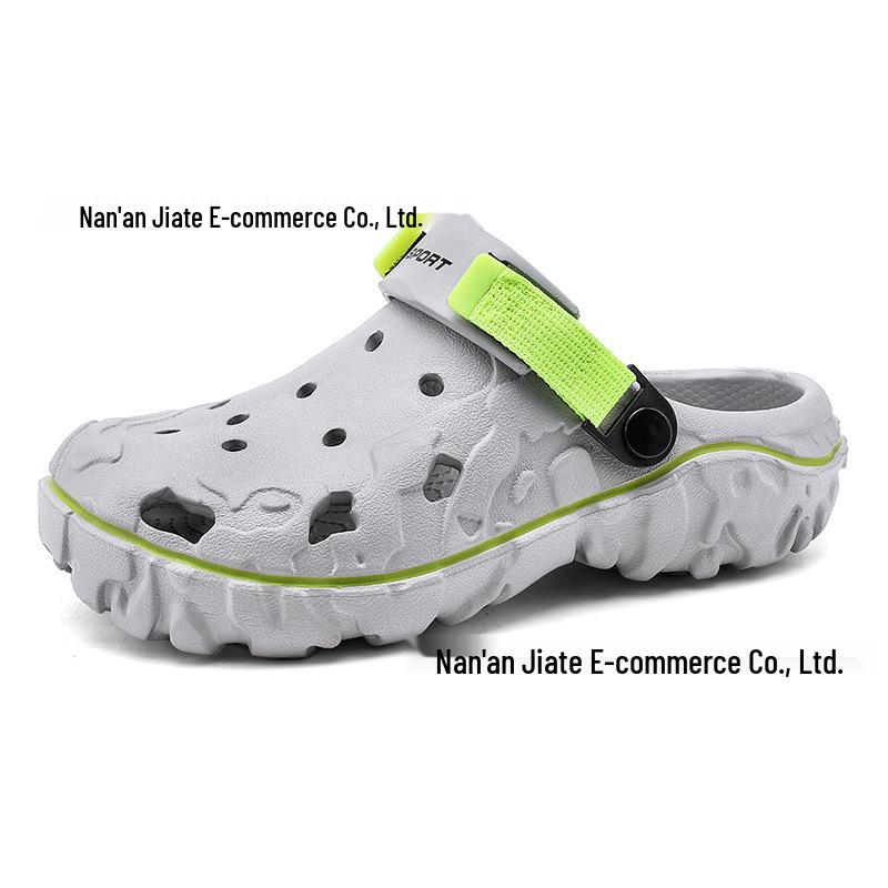 Men's Plus Size Lightweight Closed-Toe Beach Clog Sandals