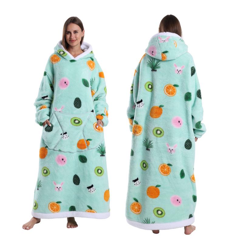 Women's Winter Cozy Velvet Robe - Double-Sided Soft Cotton for Cold Protection and Comfort