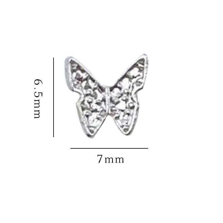 2025 Fashion 3D Butterfly Wing Nail Art Accessories for Women
