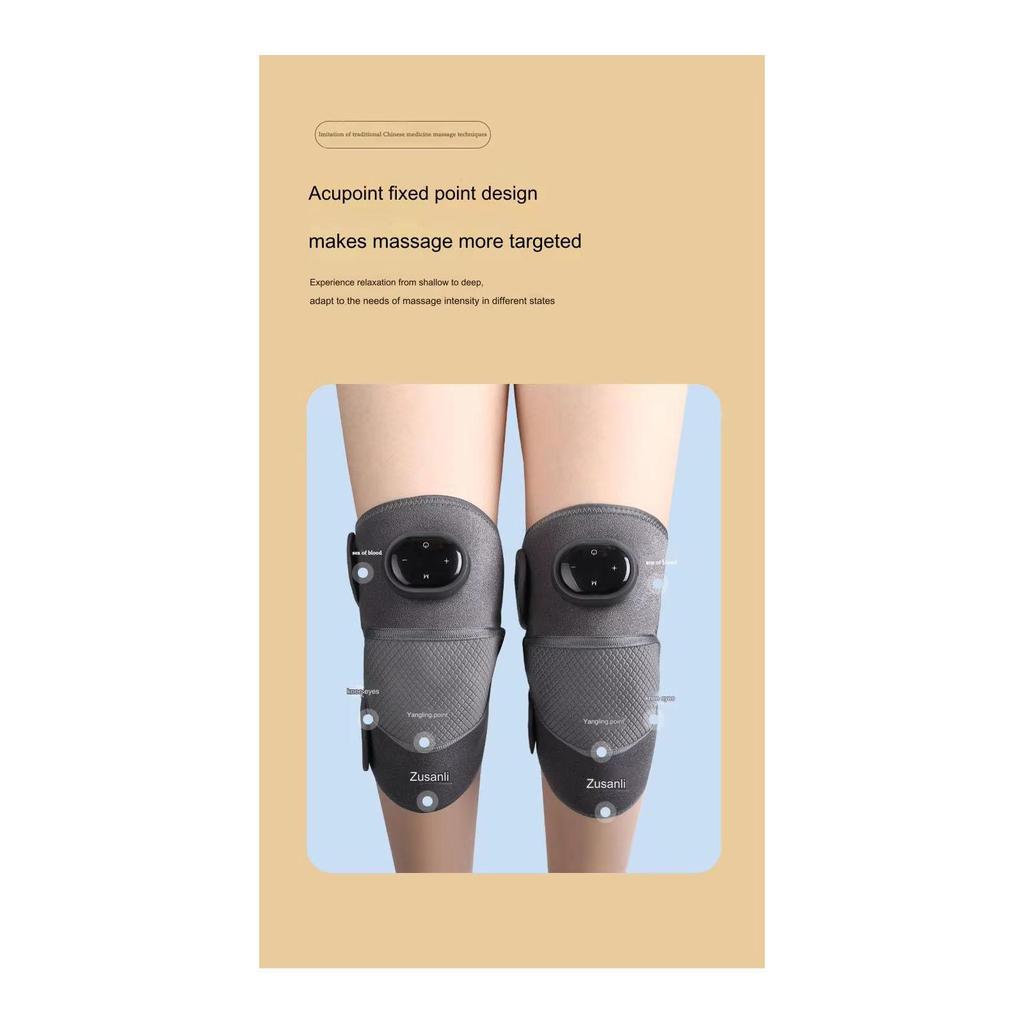 Portable Heated Knee Massager with Infrared Therapy – Magnetic Adjustable Knee Brace for Pain Relief and Muscle Relaxation