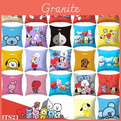 Encantadora Funda de Cojín de Dibujos Animados Bt21 Para Decoración Elegante del Hogar y Asientos Cómodos