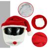 Full Helmet Design Motorcycle Helmet Christmas Hat Plush Fun Christmas Helmet Cartoon American Style