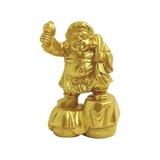 Daikokuten Ornament, Seven Lucky Gods of Good Luck, Gold Daikokuten Statue, Buddha Statue, Ornament, Good Luck, Good Luck, Good Catch, Good Harvest,