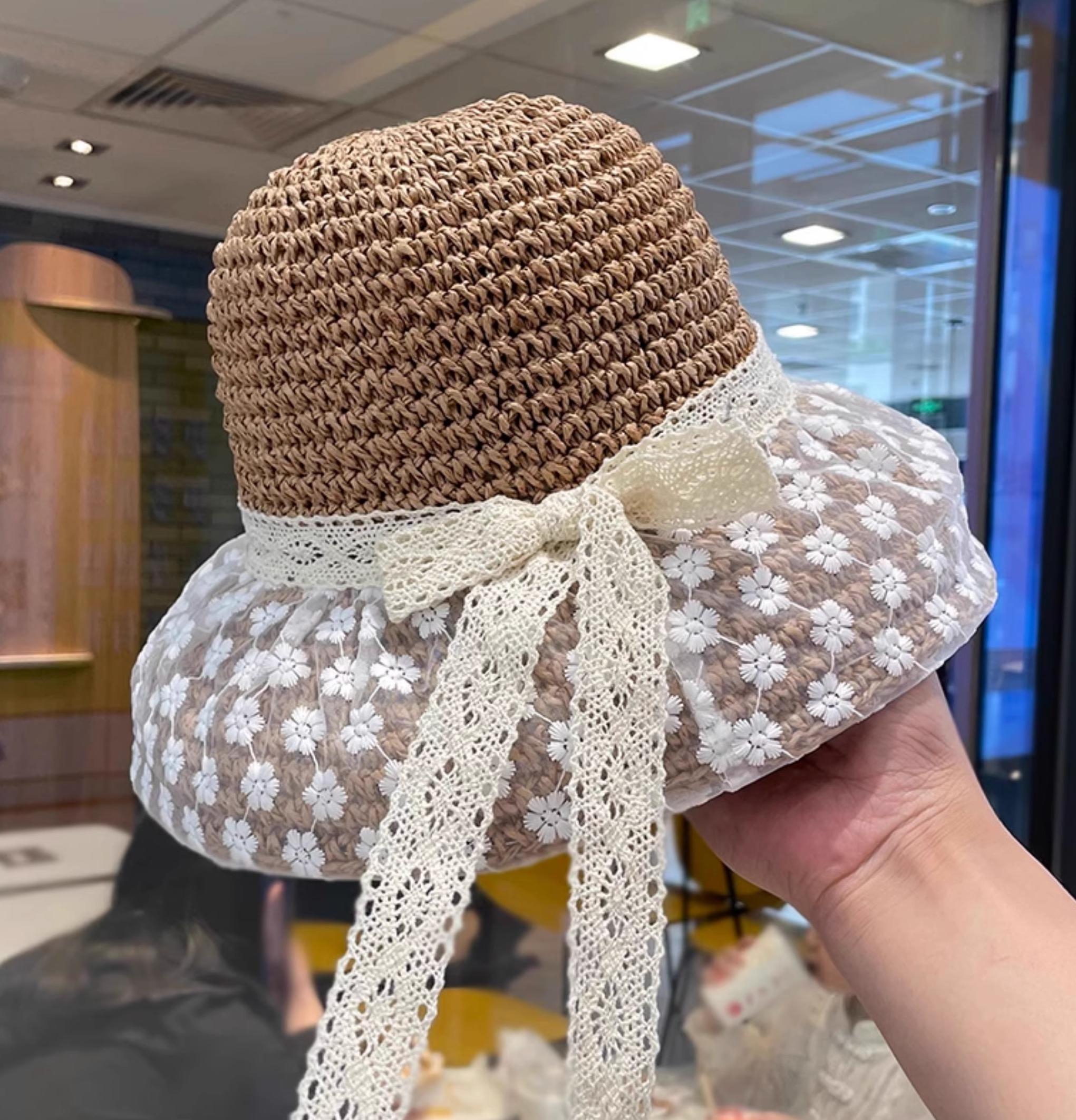 

Літній Капелюх Жіночий Мереживо Стрічка Бант Крислатий Сонцезахисний Капелюх Відро Леді Складний Сонцезахисний Капелюх Пляжні Аксесуари Сонцезахисний Подорож Новий Сонцезахисний Капелюх 56-58cm хакі