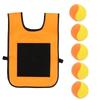 Outdoor Sportspiel Requisiten Weste Klebrige Trikotweste Spielweste Weste Mit Klettball Wurfspielzeug Für Kinder Kinder Sportspielzeug