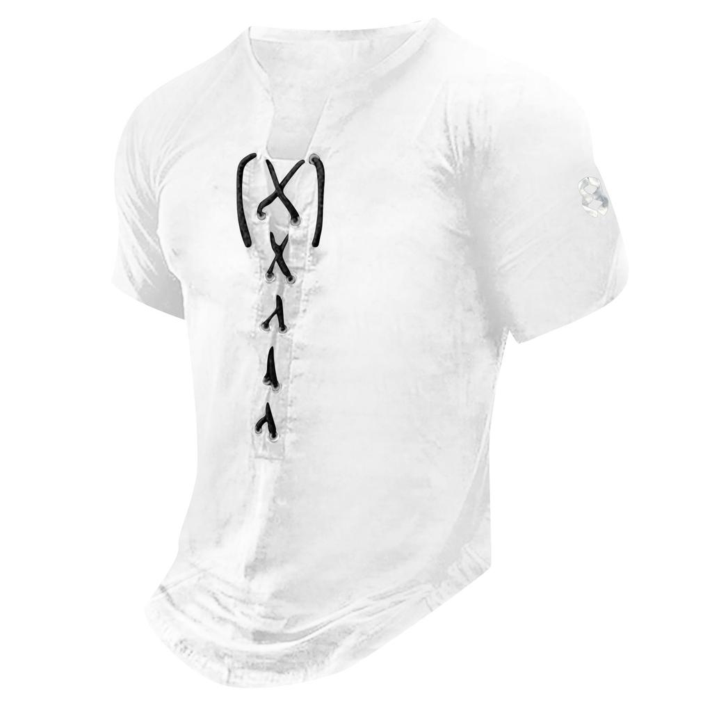 Men's Short Sleeve Graphic And Embroidered Fashion T-Shirt Spring And Summer Short Sleeve Printed