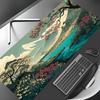 Japanische ästhetische Landschaft Mauspads Gaming-Matten Rutschfest Langlebige Schreibtischmatte mousepad Mit genähtem Rand HD-Druck Büromatte