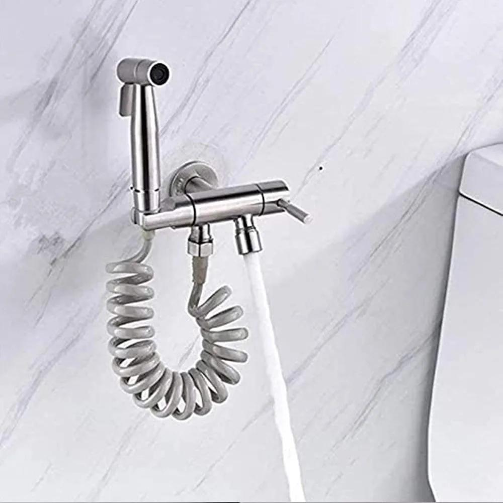 Spring Flexible Shower Hose, Suitable for Bathroom Faucets, Hand Showers, Washbasin Faucets, Showerheads -3M (gray)