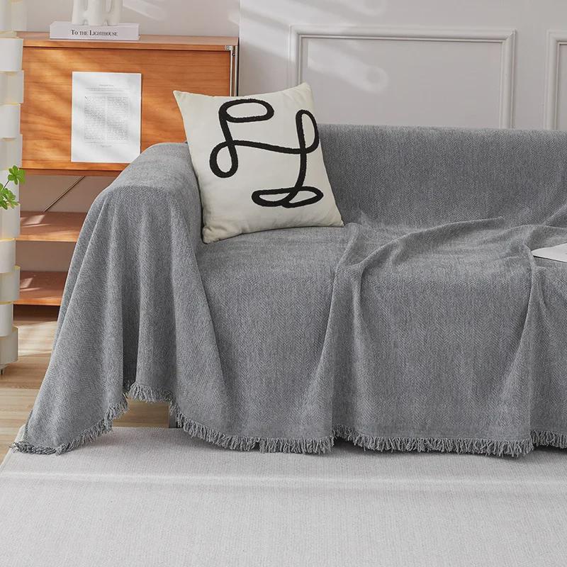 Chenille Waterproof Cat-Resistant Universal Sofa Cover for All Seasons