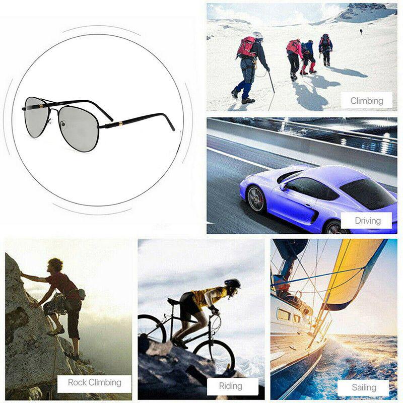 Sunglasses Polarized Photochromic Goggles Men Driving Fishing Transition Glasses