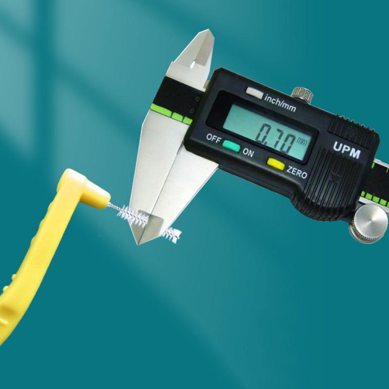 20Pcs L Type Angled Interdental Brush Brush For Braces Micro Soft Brush For Dental Brackets Cleaning Short Handle Brushes