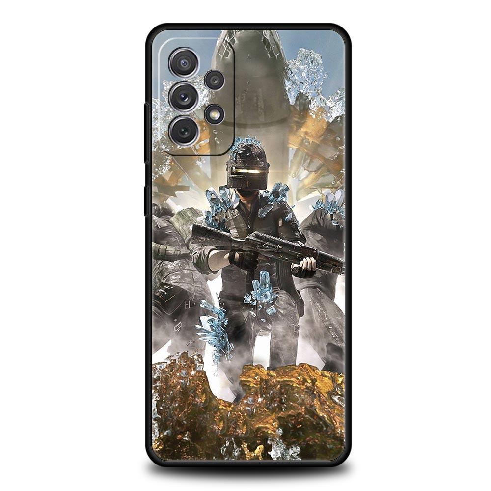 PUBG Game Telefoonhoesje Voor Samsung Galaxy A17 A07 A55 A35 A25 A15 A05s A33 5G A31 A23 A21s A13 A41 A73 A53 A51 A71 A03s S10 Cover