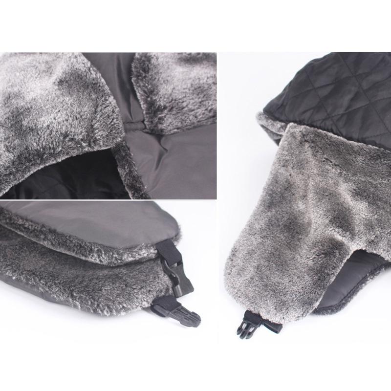 Winter Hat Velvet Thick Bomber Hat Ear Protection Hat Windproof Cold-Proof Warm Snow Hat Ski Slouchy Cap