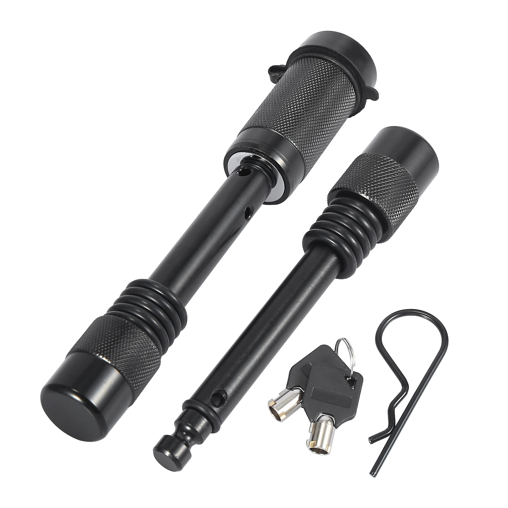 

X AUTOHAUX Замок сцепного устройства прицепа и 13-мм сцепное устройство 1 комплект, 9,5-мм штифты, черный,