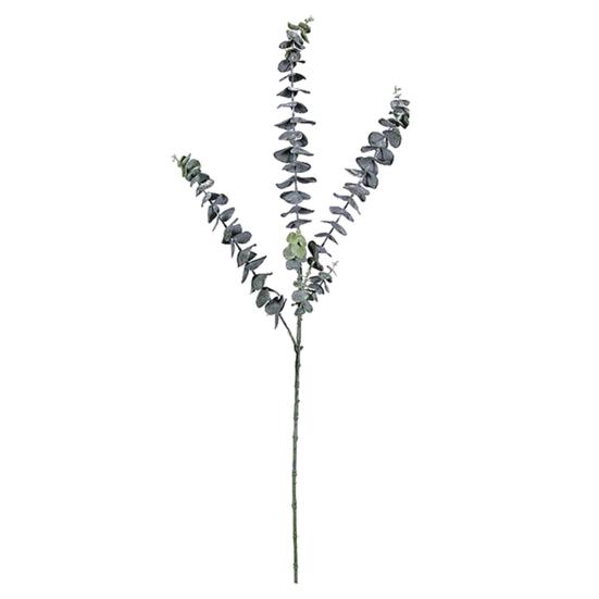 1 stk Falsk Blomst Kunstig Dekorasjon Eukalyptus Bladform Mote 3 Grener Eukalyptus Blad Falsk Plante til Hjemmet