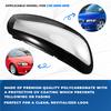 ABLZ-For Volvo C30 2006-2010 Car Lampshade Lamp Shade Front Headlight Cover Clear Lens Shell Lampcover Mask