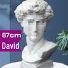 Plaster Cast Geometric Sculpture Set for Art and Photography