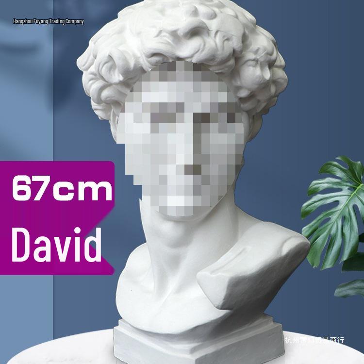 Plaster Cast Geometric Sculpture Set for Art and Photography