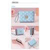 Women's Short Wallet with Three Fold Zipper and Small Wallet, Simple and Fashionable with Old Pattern Card Bag