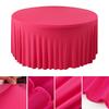 4/5/6FT Round Tablecloth Circular Polyester Table Cover Polyester Table Cloth for Hotel Banquet Birthday Party Table Decor