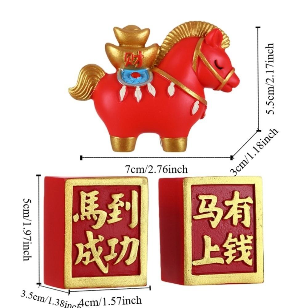 Chinese Style Horse Miniature Horse Mascot Zodiac Horse Ornaments 2026 Gift Horse Figurine  Cabinet