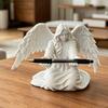 Engels-Stiftehalter für Schreibtisch 3D-gedruckte Engelsstatue Stifte-Display-Ständer Dekorativer Organizer für Zuhause Büro Schlafzimmer Wohnzimmer Schreibtischdekoration