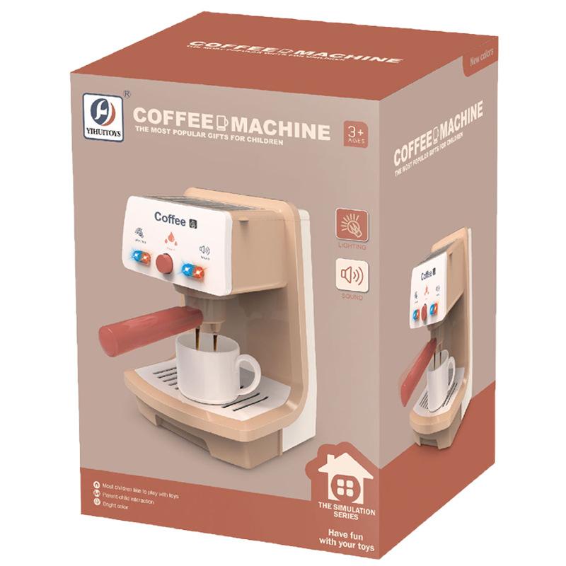 Childrens Pretend Play Coffee Machine Toy Simulated Kitchen Role Playing Kids Toys for Girls Lovely Birthdays New Years Gifts