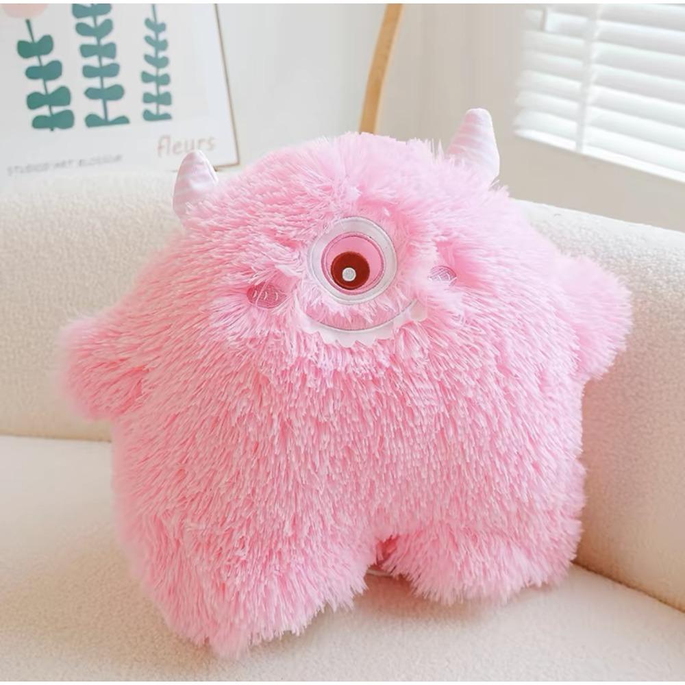 Cute Throw Pillow Plush Toys Hug Sleeping Doll Hairy Monster Doll Girl Sleeping Doll Birthday Gift