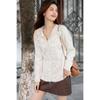 Moka Na 3D Floral Fluffy Knit Sweater