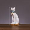 Resin Cat Statue Craft Elegant Desk Ornament For Gift Decoration Collection