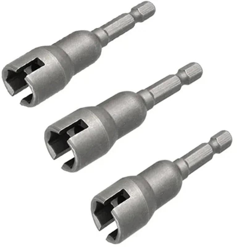 1/2 Butterfly Bolt Socket Wrench 6.35mm Hex Shank Socket Adapter Nut for Power Tool Slotted Electric Screwdriver Sleeve