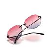 Cloud Rimless Sunglasses Women'S Wavy Sunglasses Men'S Glasses