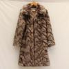 Women's Long Faux Fox Fur Coat - Versatile, Loose, Over-the-Knee, Warm Winter Style