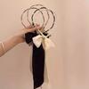 Women Headband Detachable Detachable Ribbon Bow Anti-Slip Thin Edges Hair Hoop Daily Wear Hair