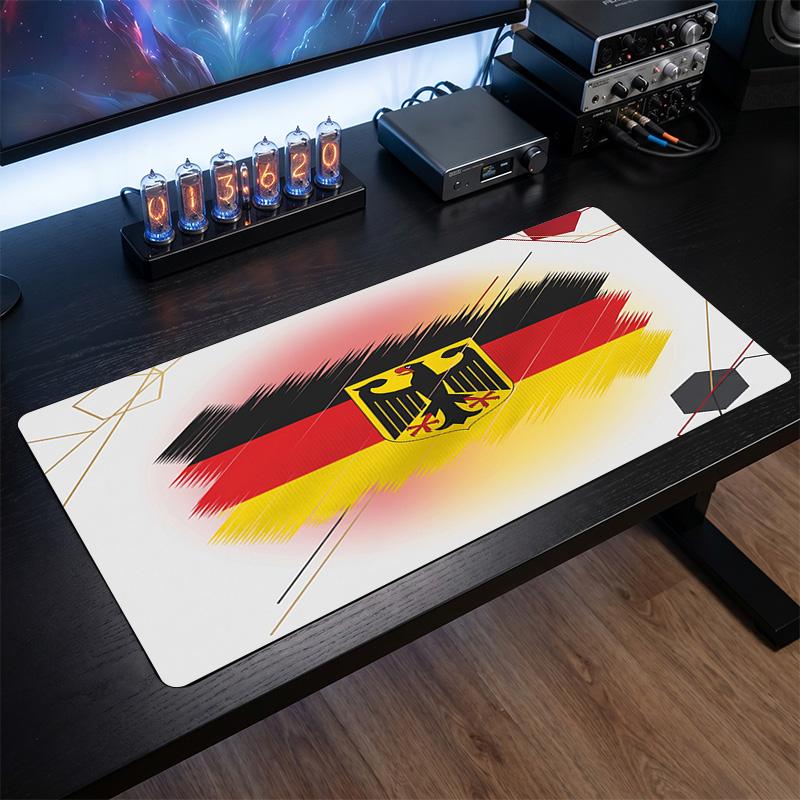 Belgium Football Crest Mouse Pad, Extended Non Slip Rubber Desk Mat for Gaming Office Laptop Fan Gift