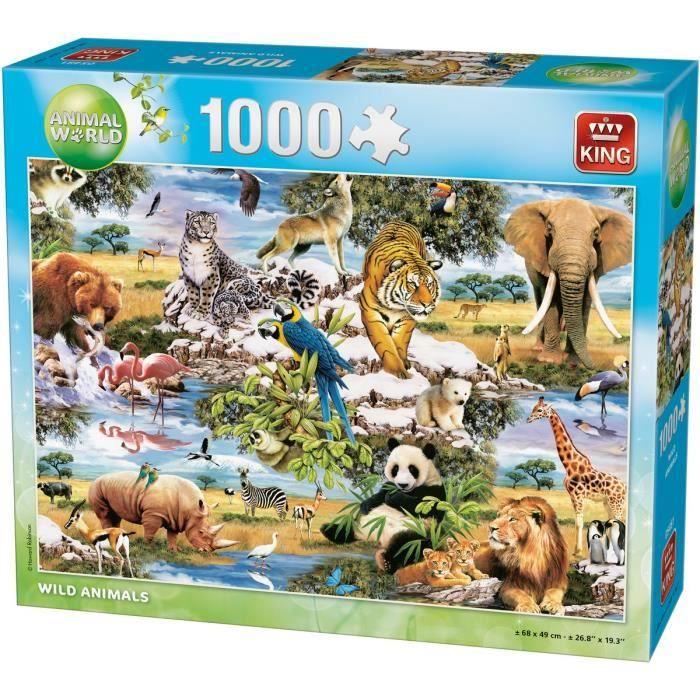 Puzzle 1000 Pièces Animaux Sauvages