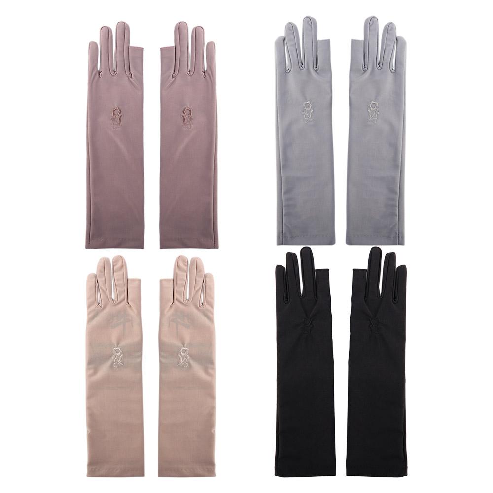 

Перчатки Перчатки для вождения Женские перчатки с цветочным принтом Солнцезащитный чехол Ice Silk Варежки Солнцезащитный крем фиолетовый