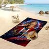 Asciugamano da Spiaggia Personalizzato Stampato Erling Haaland Logo Calcio Supporto Nome Personalizzato Testo Asciugamano Assorbente Per Sport Viaggio Regalo Speciale