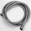 Golden 1.5M PVC High Pressure Shower Hose Flexible Shower Tube for Bathroom Shower Head Silver Black Bath Shower Hose Accessorie