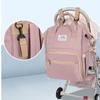 Multi Functional Backpack Large Capacity Leisure Bag Mom's Bag Zipper Opening Solid Color Travel Backpack