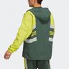 Adidas Casual Sports Colorblock Hooded Jacket Men Jackets Green H17983