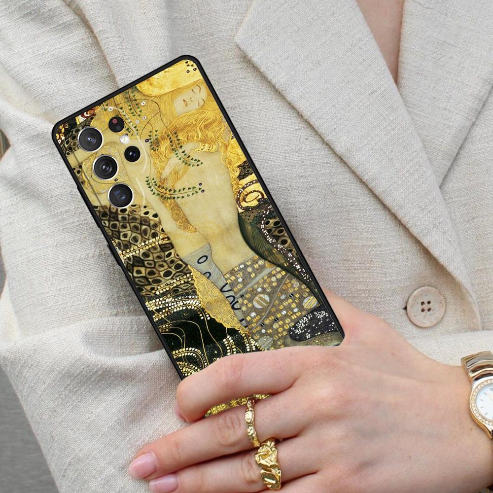Gustav Klimt Cell Phone Case for Samsung Galaxy S26 Ultra S25 S24 S23 S22 S21 S20 Note10 Cover