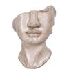 Figurine décorative - BigBuy Home - Visage - Métal - Polyrésine - Beige