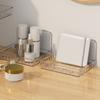 Wall Mounted Folding Shelf Transparent Punch   Large Capacity Strong Foldable Floating Wall Shelves for Bathroom