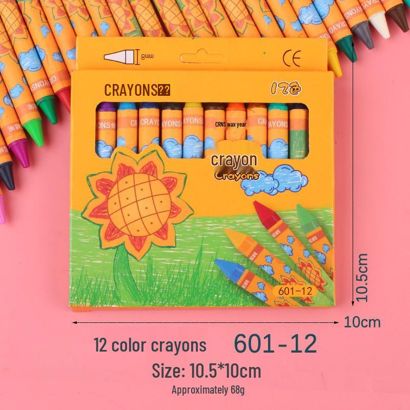 Kindergarten Oil Pastel Crayons: 8, 12, 24 Colors - Back-to-School Stationery, Party Favors, Drawing & Graffiti