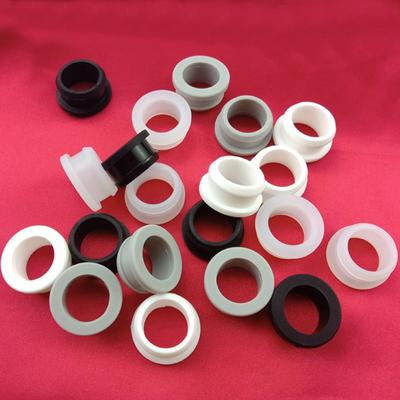 4Pcs Round Rubber Grommets Black White Cable Wire Hole Plug  Electrical Box Cable Pipe