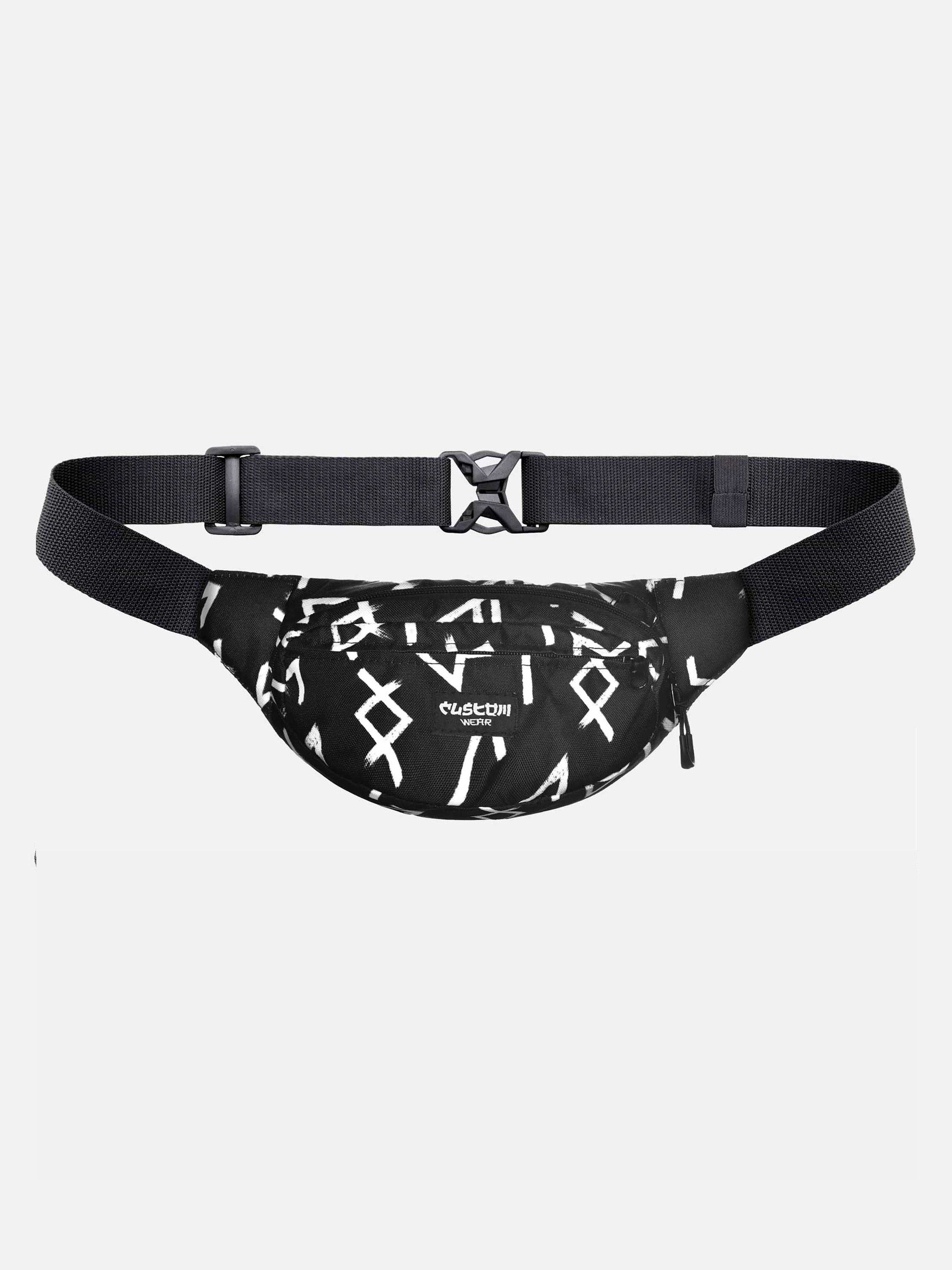 

Бананка сумка на пояс чоловіча Custom Wear Triada Rune 22x15x8 cm чорний/білий