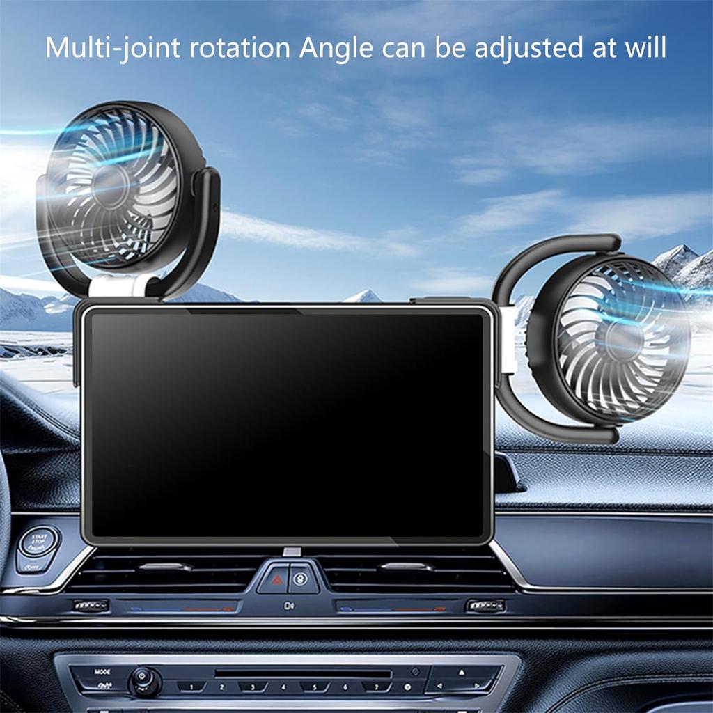 Vehicle Interior Ventilation Cool Fan With Adjustable Speed And Quiet For Improved Comfort During Your Commute
