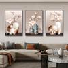 Retro Blumen Leinwandgemälde Wandkunst Bilder Chinesischer Stil Vintage Poster und Drucke für Wohnzimmer Flur Dekor