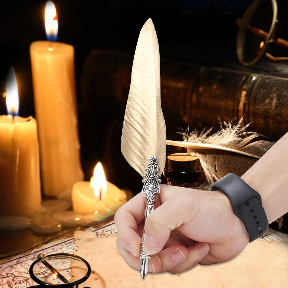 Classical Vintage Fountain Pen   Quill Dip Pen Signature Pen Set Stationery Gift (#1)